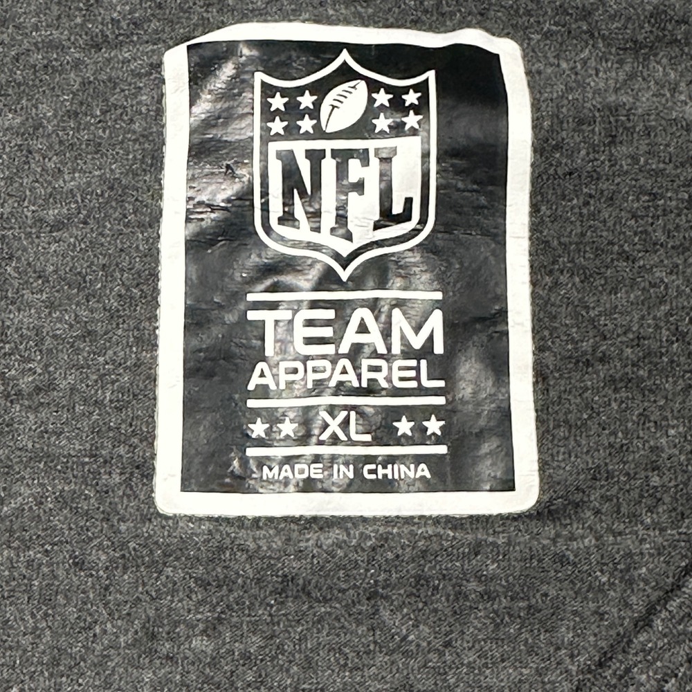 NFL Team Apparel Indianapolis Colts Top Womens XL Gray Horseshoe Graphic V-Neck - Picture 2 of 6